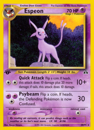 Espeon 20 / 75