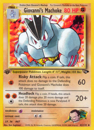 Giovanni's Machoke 42 / 132