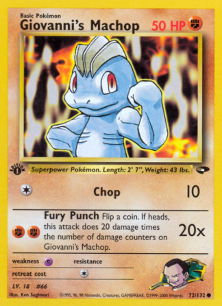 Giovanni's Machop 72 / 132