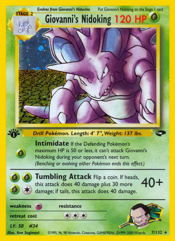 Giovanni's Nidoking 7 / 132