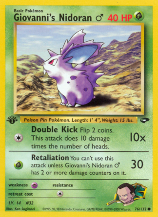 Giovanni's Nidoran ♂ 76 / 132