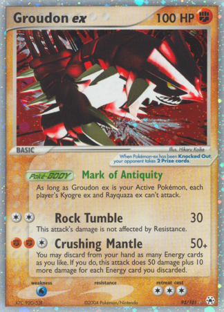 Groudon ex 93 / 101