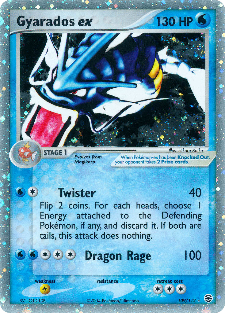 Gyarados ex 109 / 112