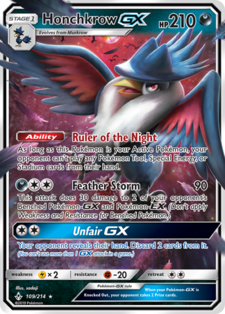Honchkrow-GX 109 / 214