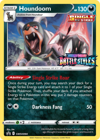 Houndoom SWSH090 / 307