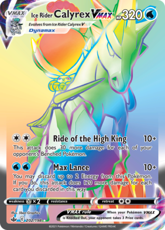 Ice Rider Calyrex VMAX 202 / 198