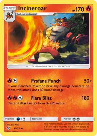 Incineroar 17 / 73
