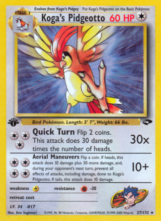 Koga's Pidgeotto 27 / 132