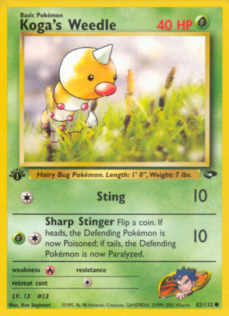 Koga's Weedle 82 / 132
