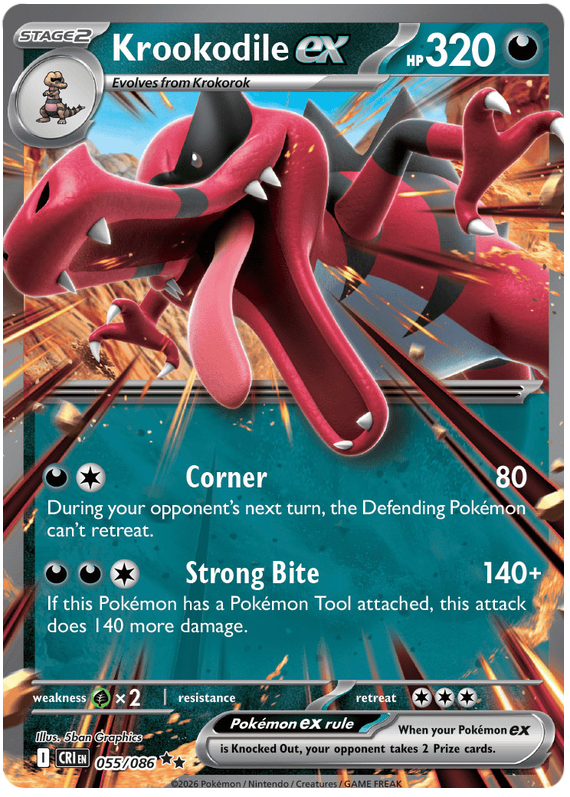 Krookodile ex 55 / 86