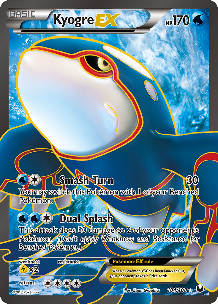 Kyogre-EX 104 / 108