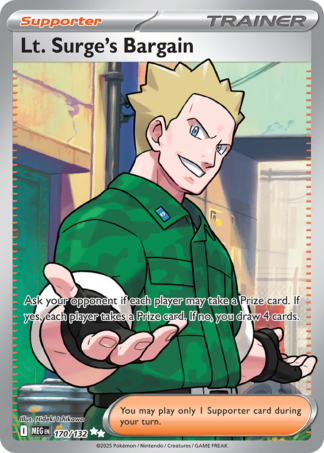 Lt. Surge's Bargain 170 / 132