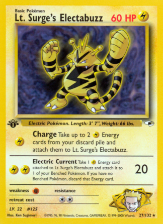 Lt. Surge's Electabuzz 27 / 132