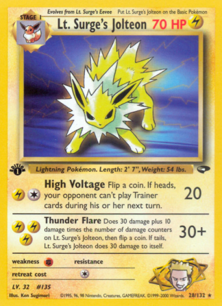 Lt. Surge's Jolteon 28 / 132
