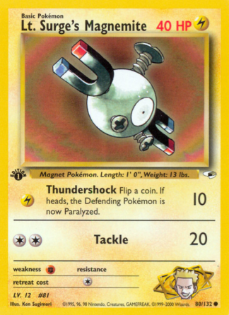 Lt. Surge's Magnemite 80 / 132