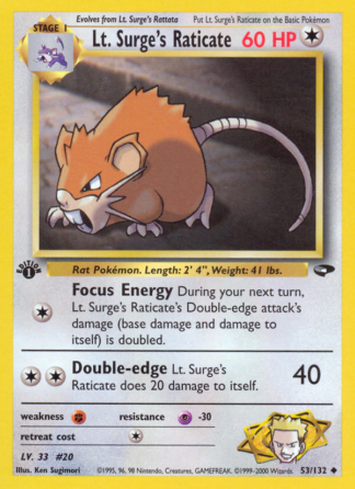 Lt. Surge's Raticate 53 / 132