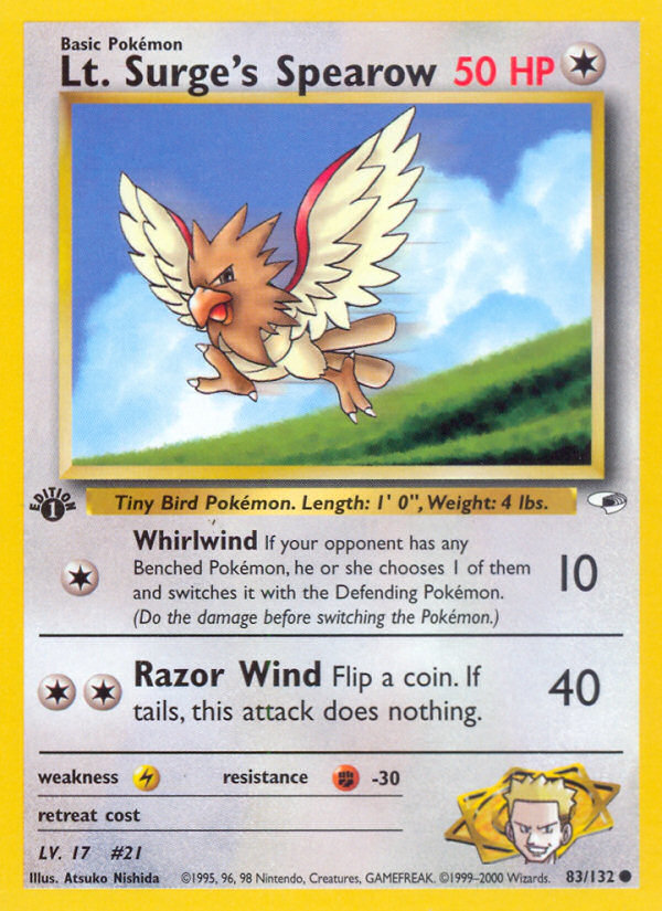 Lt. Surge's Spearow 83 / 132