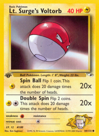 Lt. Surge's Voltorb 84 / 132