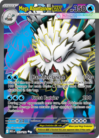 Mega Abomasnow ex 157 / 132