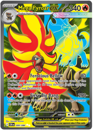 Mega Pyroar ex 99 / 86