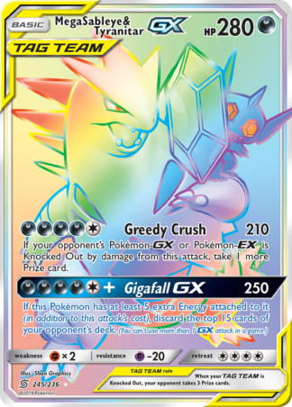 Mega Sableye & Tyranitar-GX 245 / 236