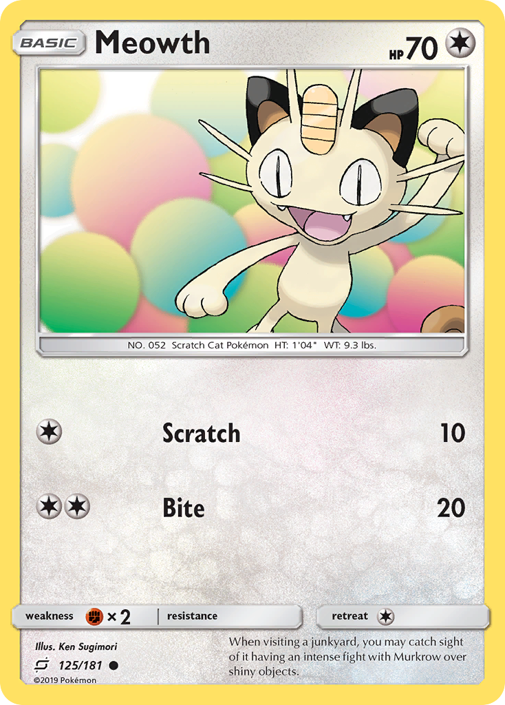 Meowth 125 / 181