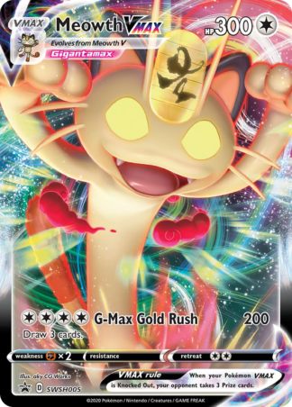 Meowth VMAX SWSH005 / 307