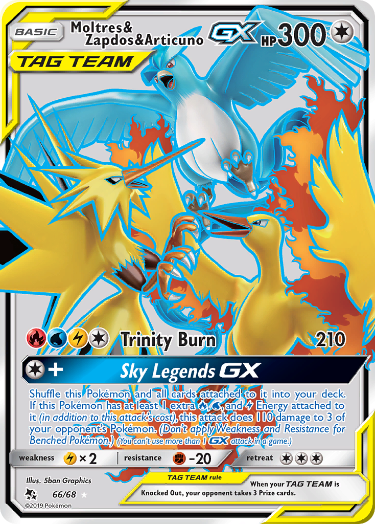 Moltres & Zapdos & Articuno-GX 66 / 68
