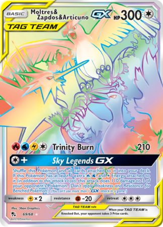 Moltres & Zapdos & Articuno-GX 69 / 68