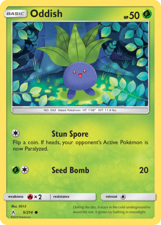Oddish 5 / 214