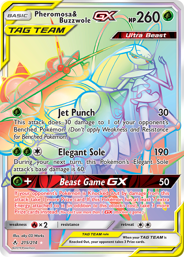 Pheromosa & Buzzwole-GX 215 / 214