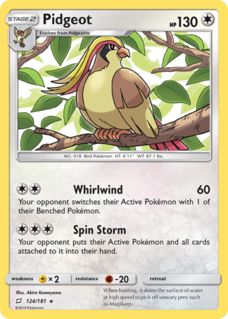 Pidgeot 124 / 181