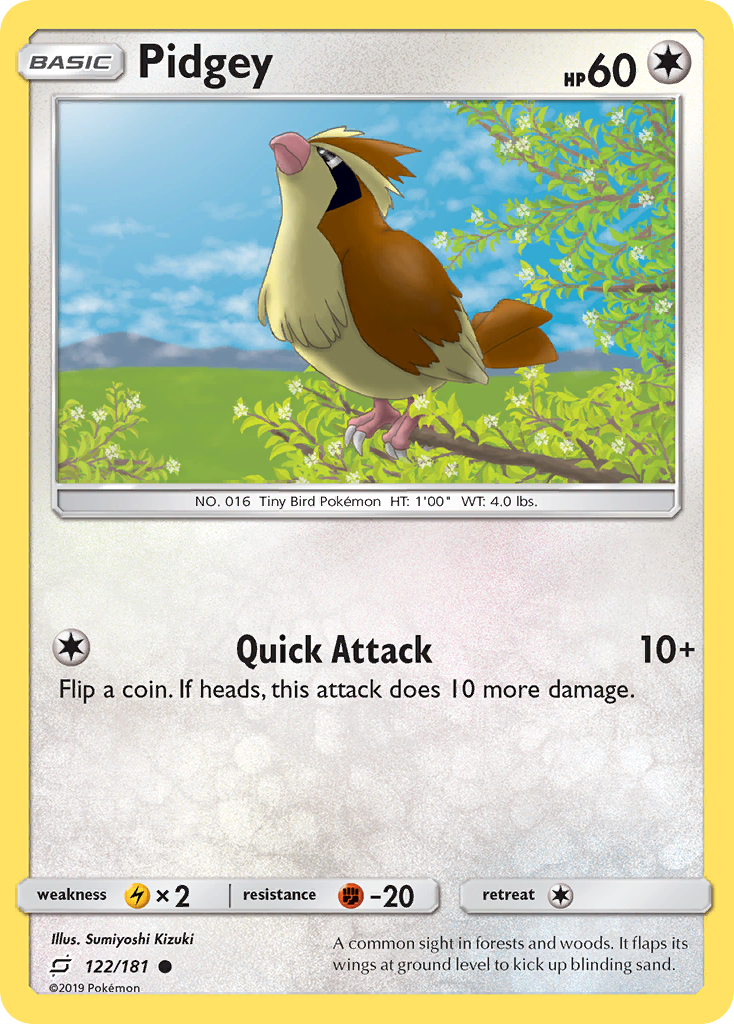 Pidgey 122 / 181