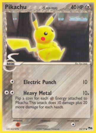 Pikachu δ 13 / 17