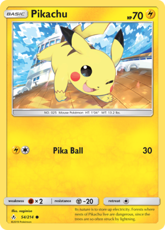 Pikachu 54 / 214