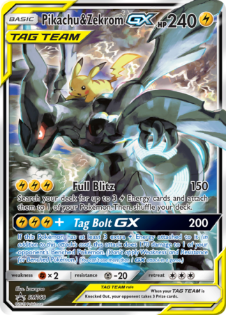 Pikachu & Zekrom-GX SM168 / 248