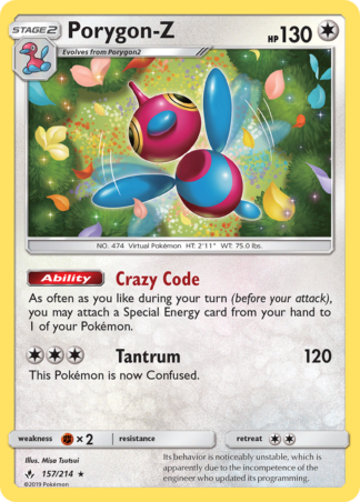 Porygon-Z 157 / 214