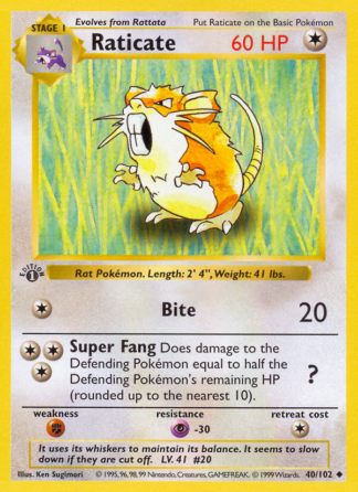 Raticate 40 / 102