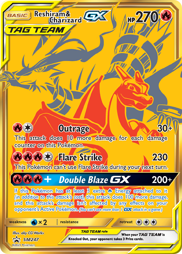 Reshiram & Charizard-GX SM247 / 248