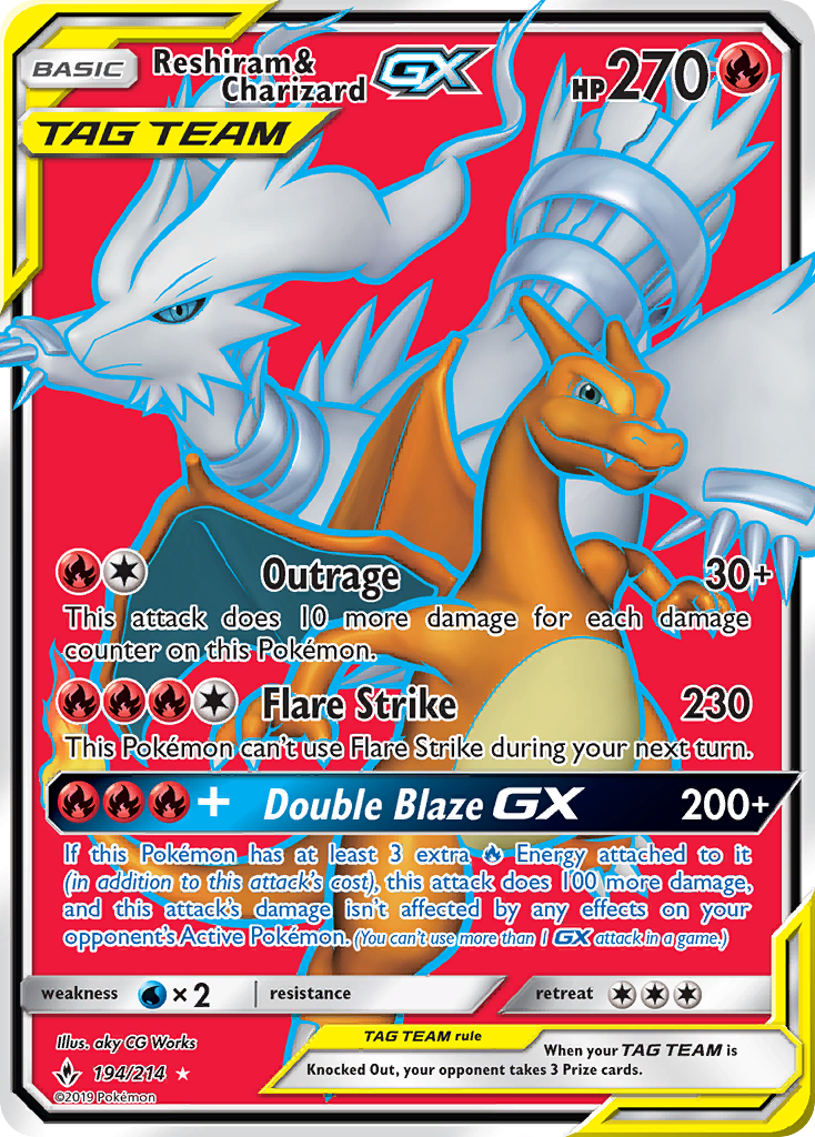 Reshiram & Charizard-GX 194 / 214