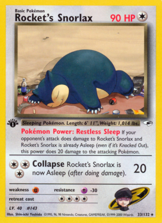 Rocket's Snorlax 33 / 132