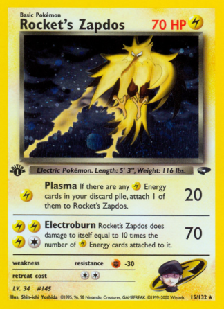 Rocket's Zapdos 15 / 132