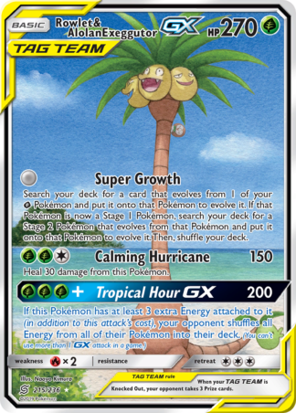 Rowlet & Alolan Exeggutor-GX 215 / 236