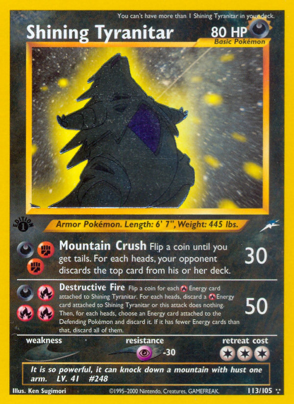 Shining Tyranitar 113 / 105