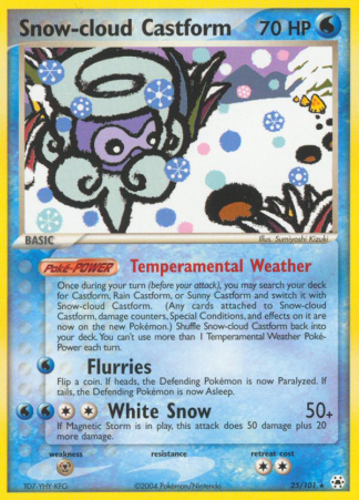 Snow-cloud Castform 25 / 101