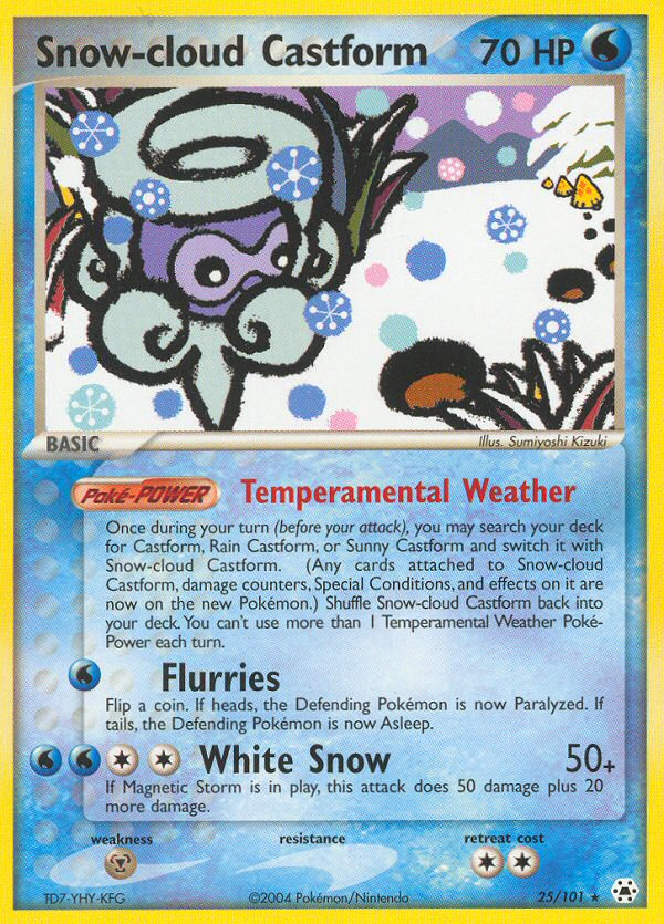 Snow-cloud Castform 25 / 101