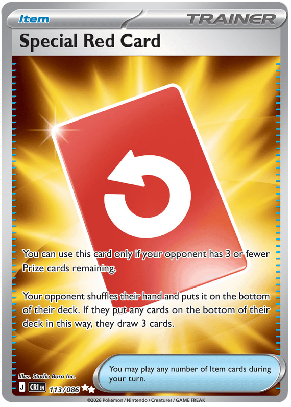Special Red Card 113 / 86