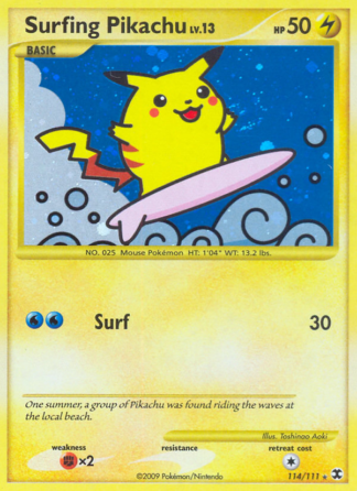 Surfing Pikachu 114 / 111