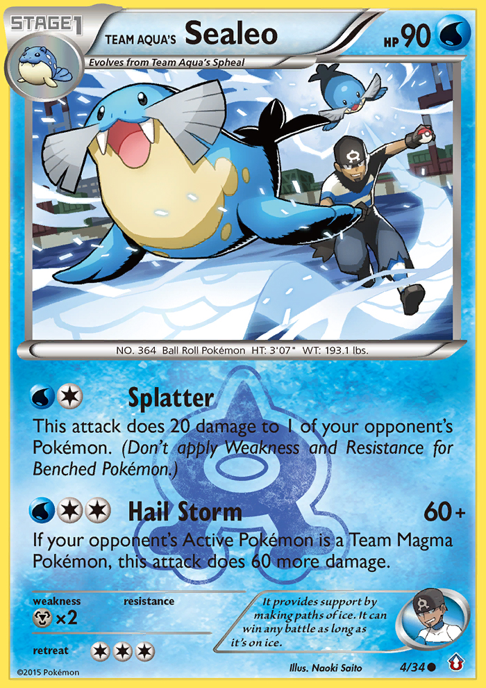 Team Aqua's Sealeo 4 / 34