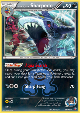 Team Aqua's Sharpedo 21 / 34